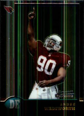 Andre Wadsworth #5 Football Cards 1998 Bowman Chrome