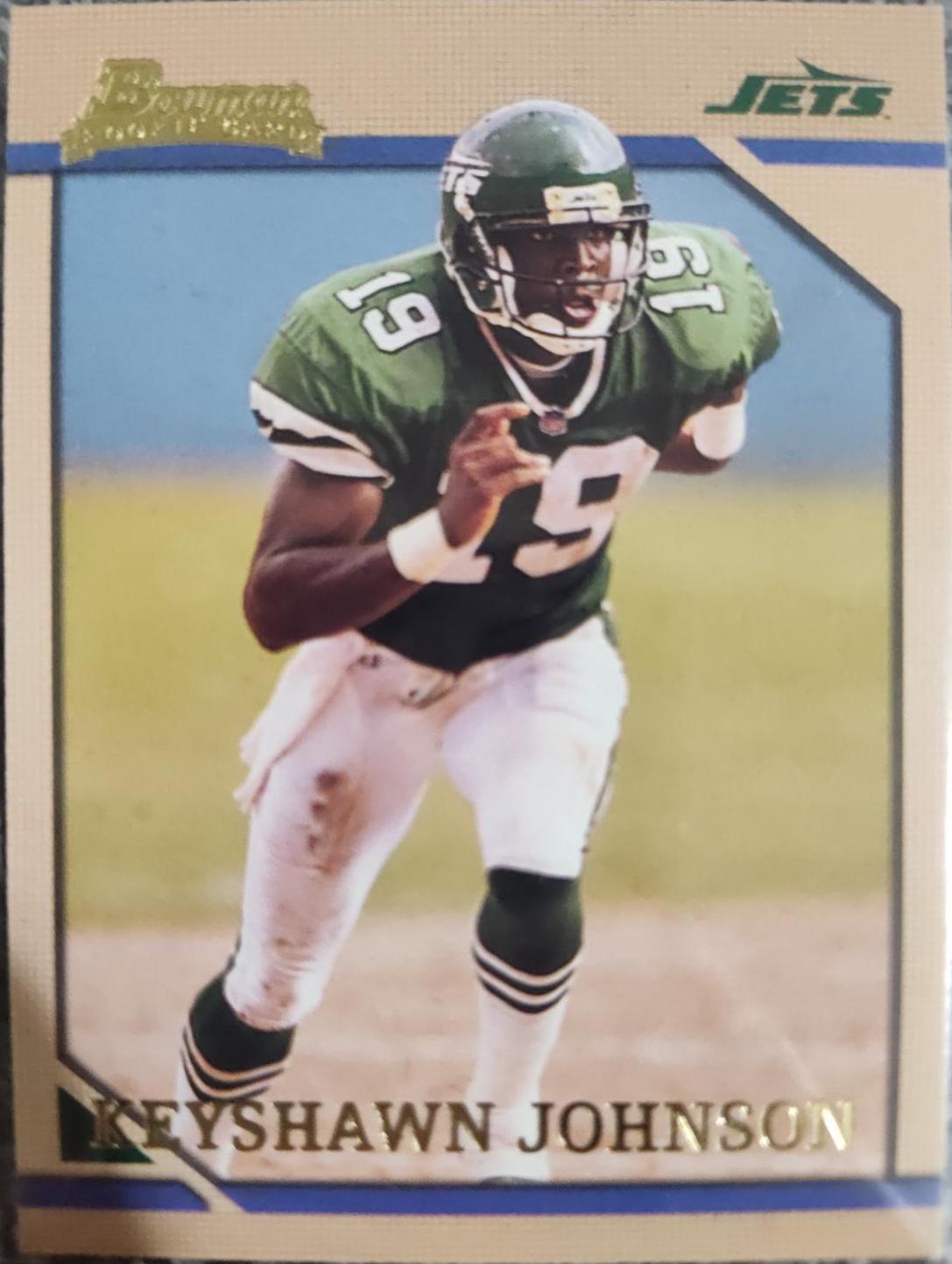 Keyshawn Johnson #BRC11 Football Cards 2001 Bowman Chrome