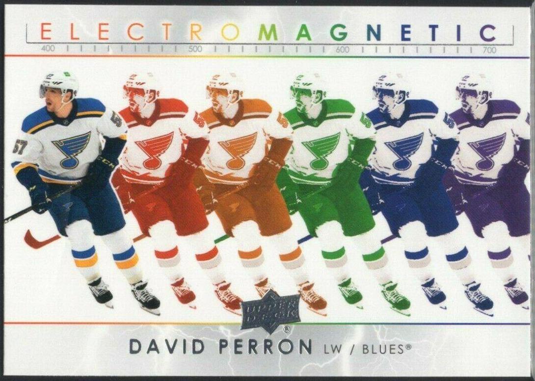 David Perron #EM-4 Hockey Cards 2021 Upper Deck Electromagnetic