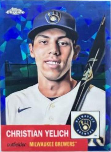 Christian Yelich [Blue Atomic Refractor] #489