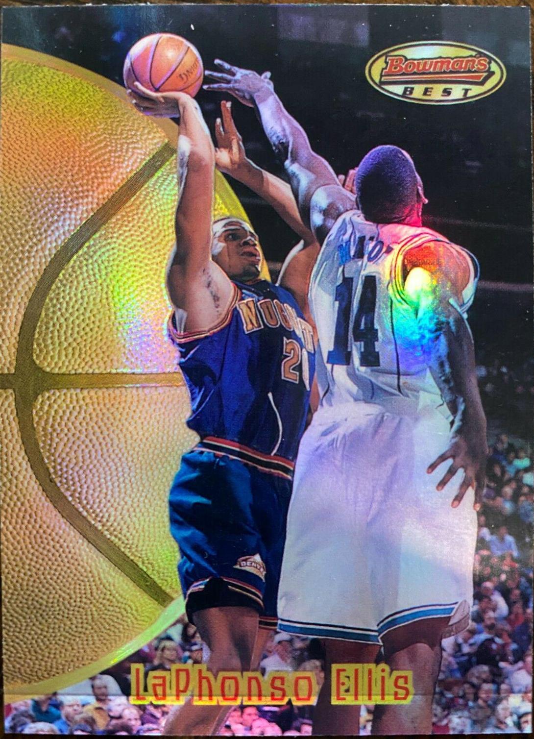 LaPhonso Ellis Refractor #27 Basketball Cards 1997 Bowman's Best