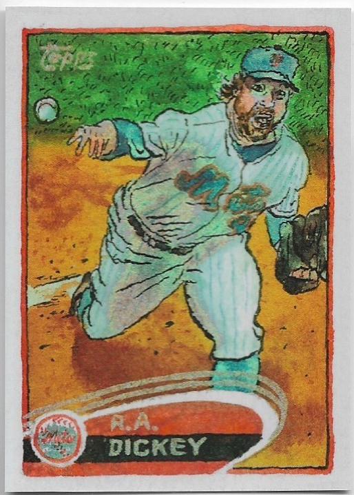 R.A. Dickey [Rainbow Foil] #90