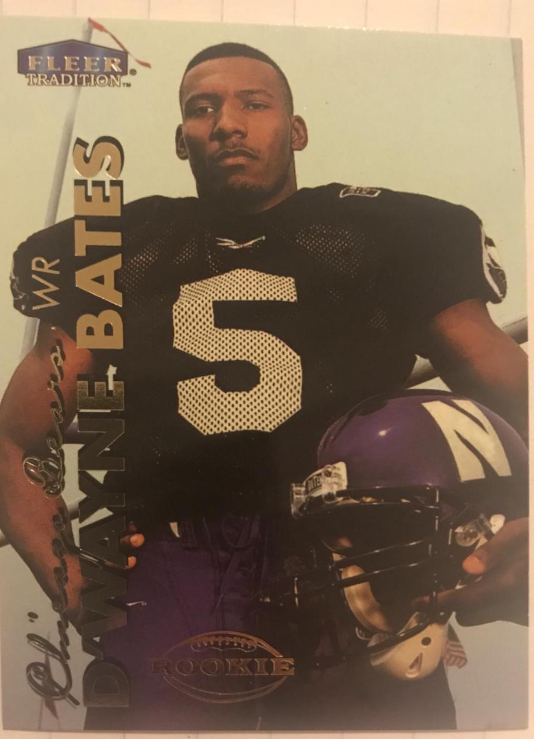D’Wayne Bates #253 Football Cards 1999 Fleer Tradition