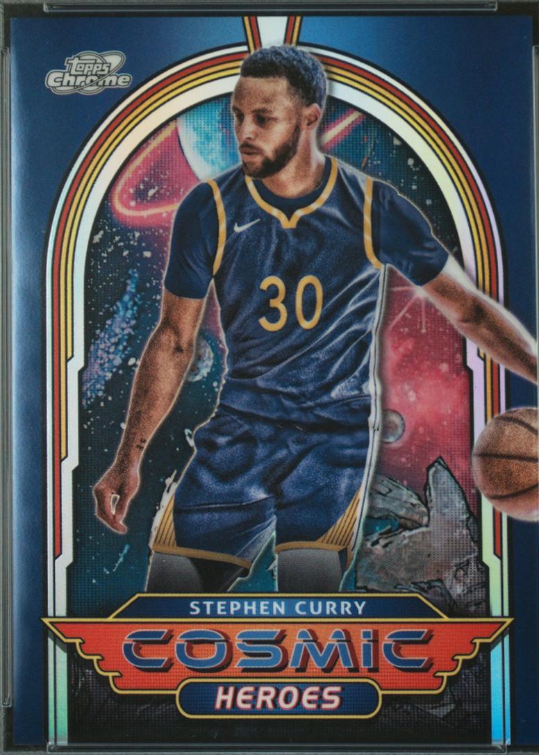 Stephen Curry #CH-15 Basketball Cards 2023 Topps Cosmic Chrome Heroes