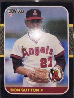 Don Sutton #181 Baseball Cards 1987 Donruss