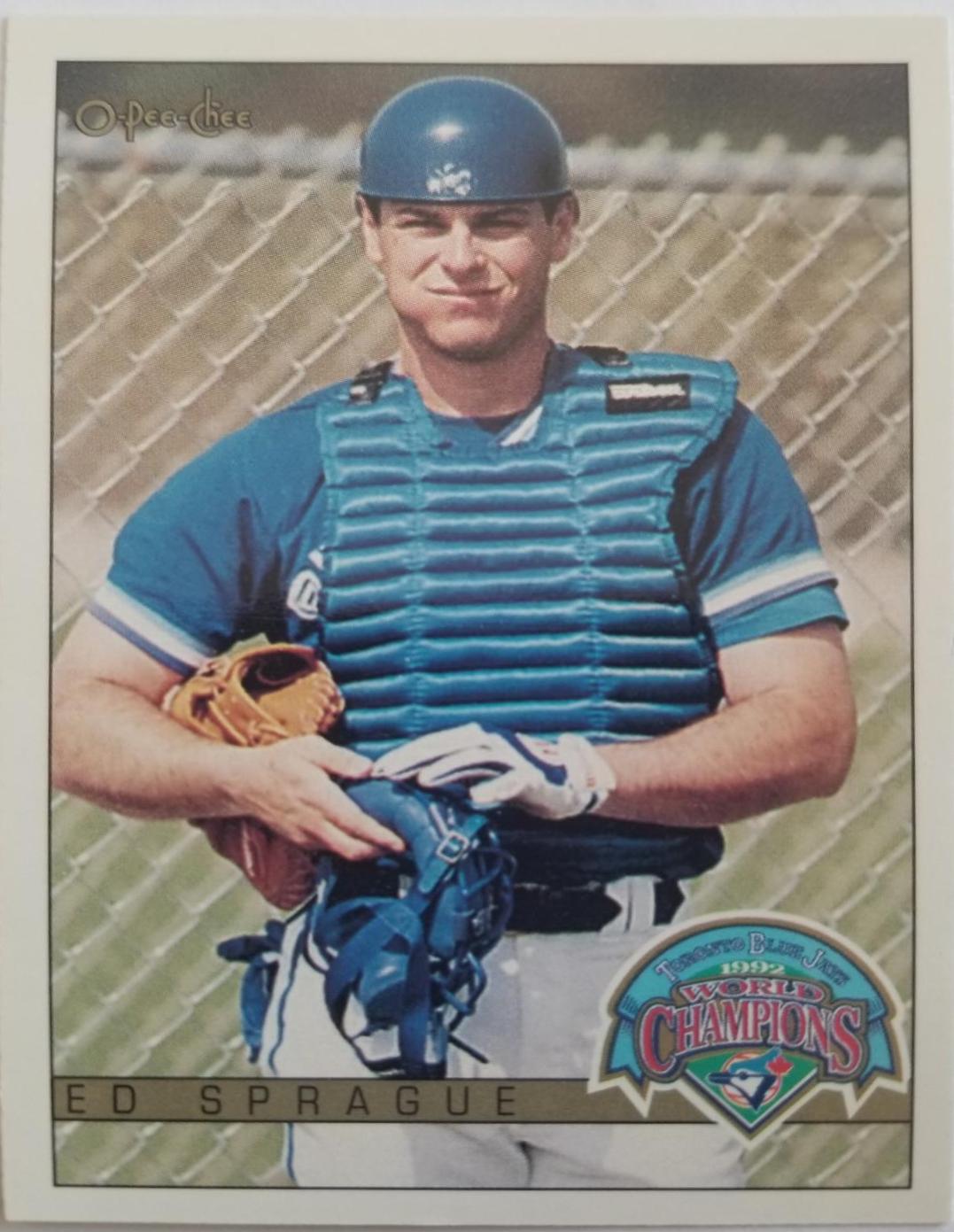 Ed Sprague #13 Baseball Cards 1993 O Pee Chee World Champs