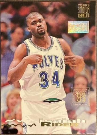 Isaiah Rider #234 Basketball Cards 1993 Stadium Club