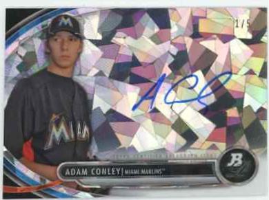 Adam Conley #AC Baseball Cards 2013 Bowman Platinum Autograph Prospects