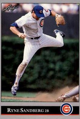 Ryne Sandberg #317 Baseball Cards 1992 Leaf