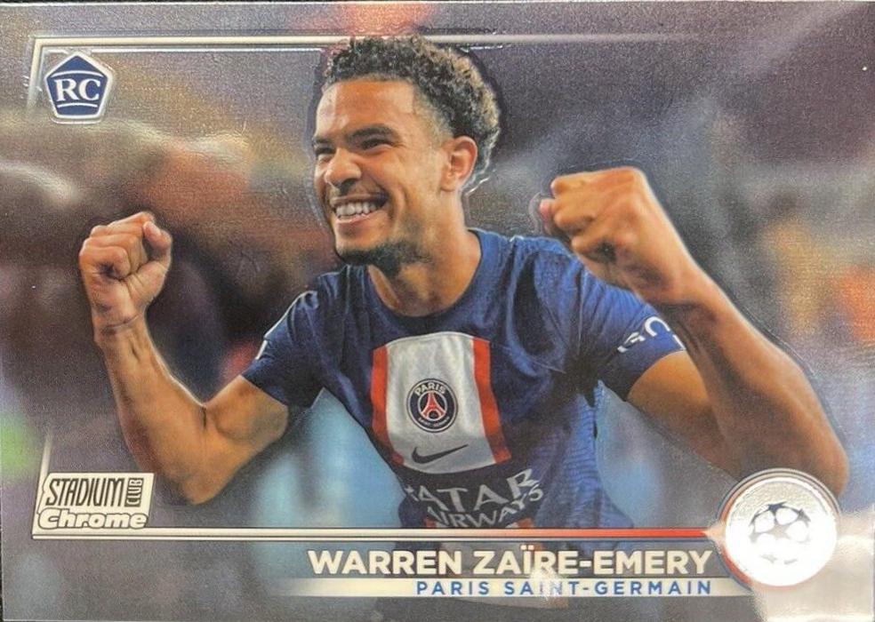 Warren Zaire Emery #33 Soccer Cards 2022 Stadium Club Chrome UEFA Competitions