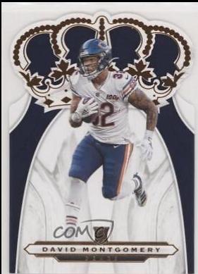 David Montgomery #CR-22 Football Cards 2019 Panini Chronicles Crown Royale