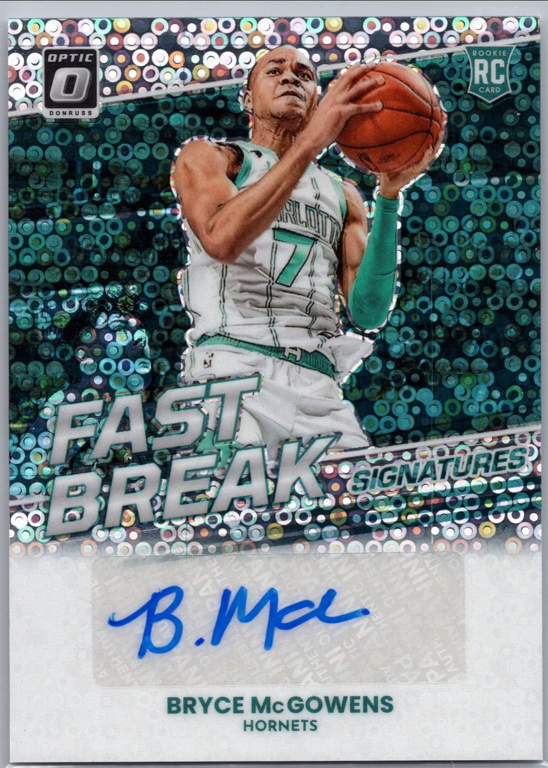 Bryce McGowens #FBS-BMG 2022 Panini Donruss Optic Fast Break Signatures Basketball