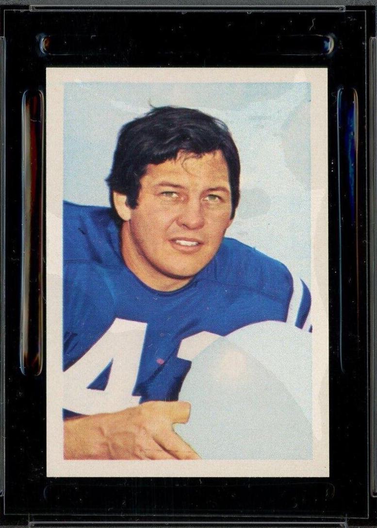 Tom Matte #25 Football Cards 1972 NFLPA Wonderful World Stamps