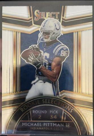 Michael Pittman Jr. Football Cards 2020 Panini Select Rookie Selections