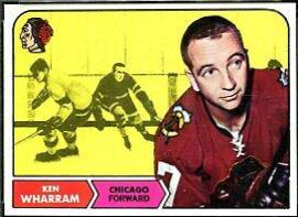 Ken Wharram #22 Hockey Cards 1968 Topps
