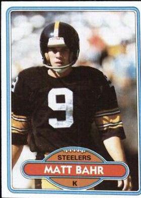 Matt Bahr #31 Football Cards 1980 Topps