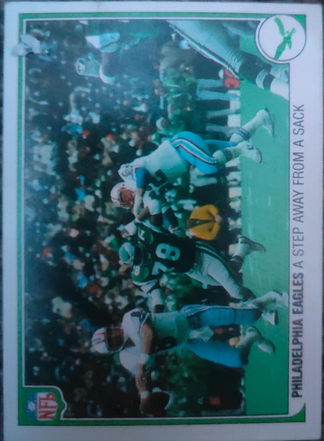 Philadelphia Eagles #42 Football Cards 1983 Fleer Team Action