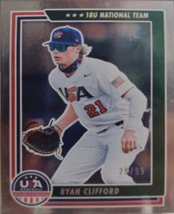 Ryan Clifford #51 Baseball Cards 2022 Panini Stars & Stripes USA