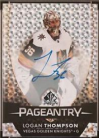 Logan Thompson #P-4 Hockey Cards 2023 SP Authentic Pageantry Autograph