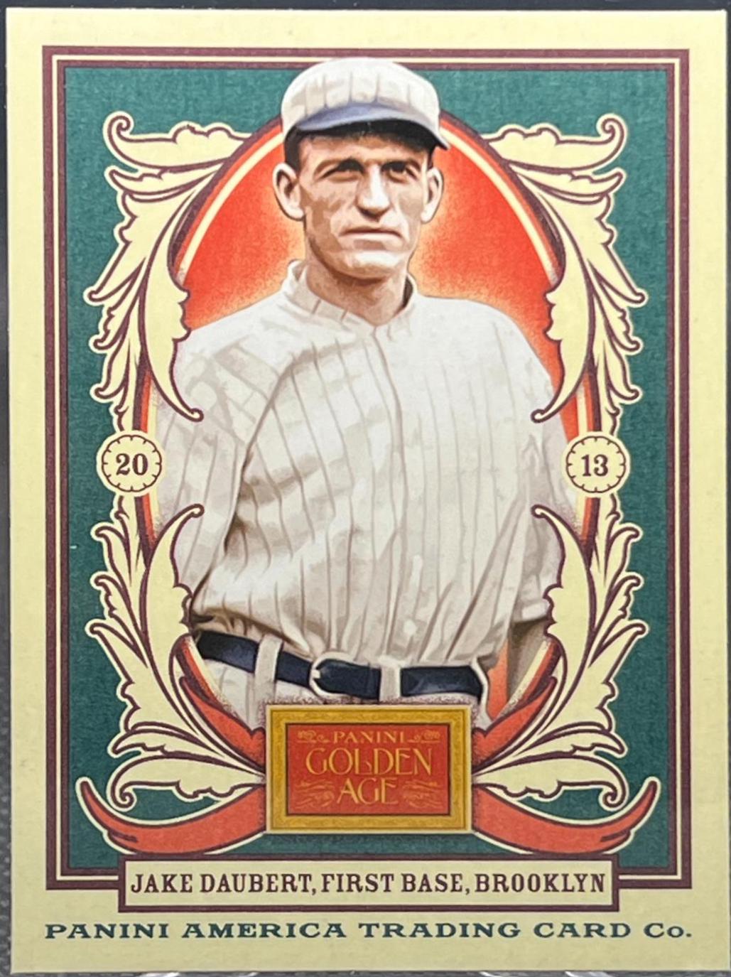 Jake Daubert #19 Baseball Cards 2013 Panini Golden Age