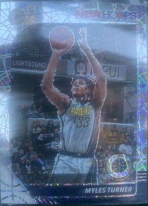 Myles Turner #77 Basketball Cards 2019 Panini Hoops Premium Stock