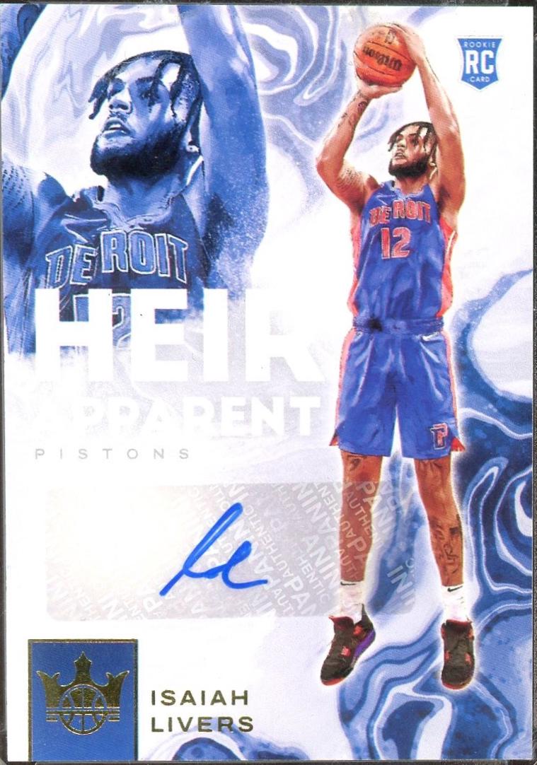 Isaiah Livers #HA-ILV 2021 Panini Court Kings Heir Apparent Autographs Basketball