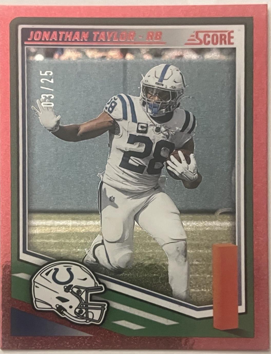Jonathan Taylor [Dots Red] #89 Prices | 2025 Panini Score | Football Cards