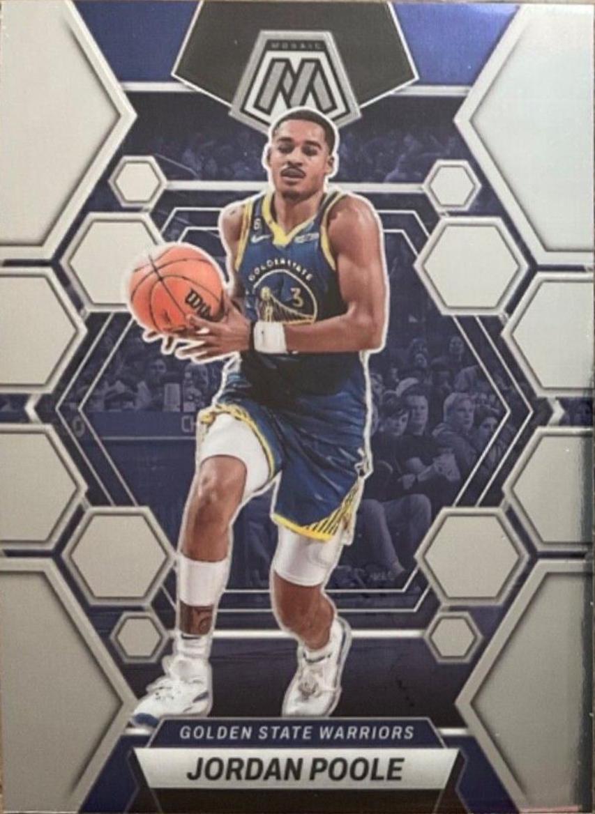 Jordan Poole #7 Basketball Cards 2022 Panini Mosaic
