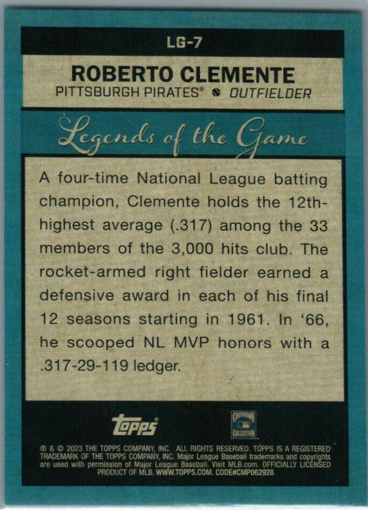 Roberto Clemente [Black] #LG-7