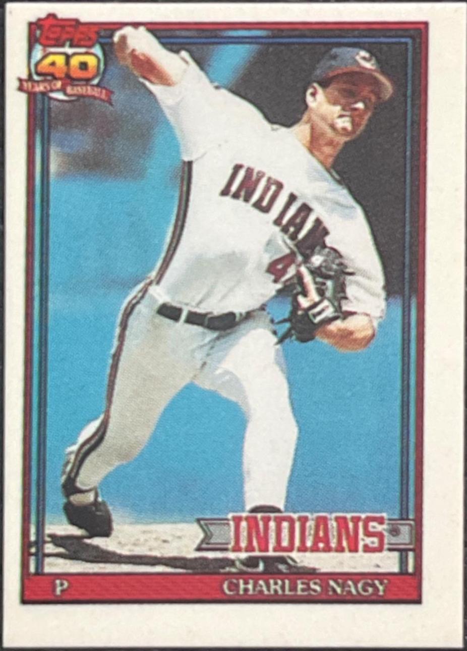 Charles Nagy #466 Baseball Cards 1991 Topps Micro