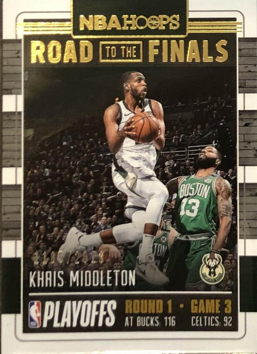 Khris Middleton #22 Basketball Cards 2018 Panini Hoops Road to the Finals