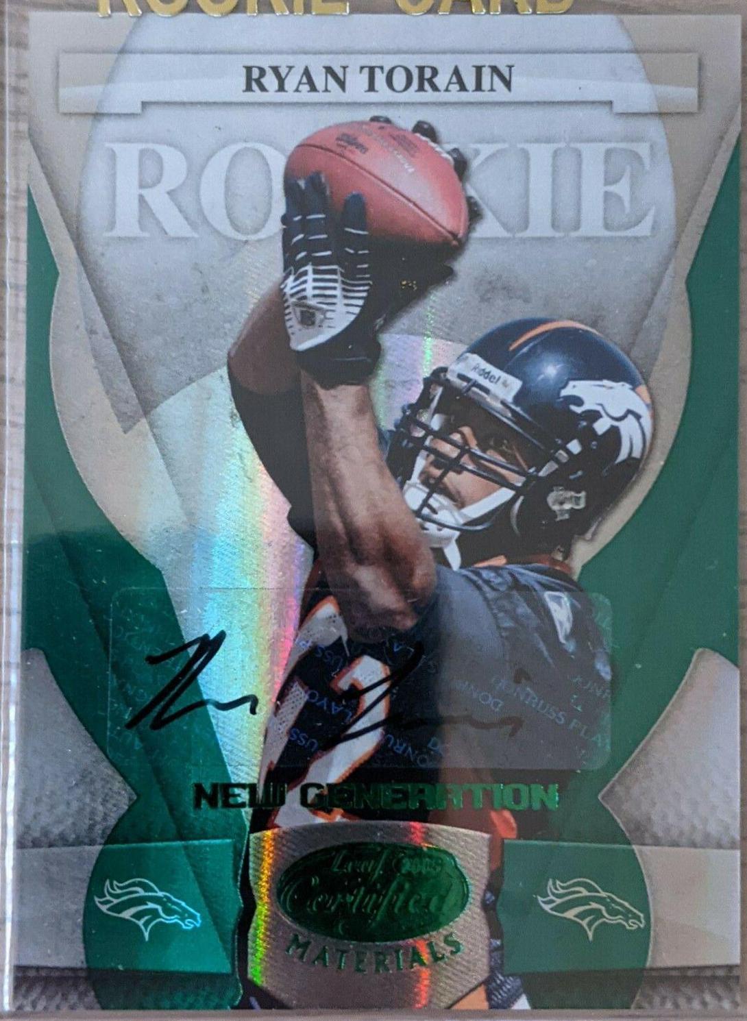 Ryan Torain #191 2008 Leaf Certified Materials Football