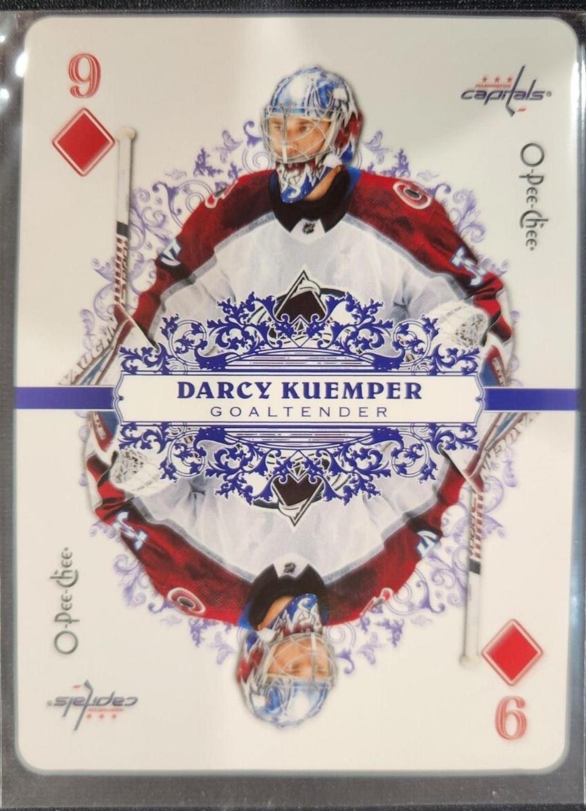 Darcy Kuemper #9 Hockey Cards 2022 O Pee Chee Playing Cards