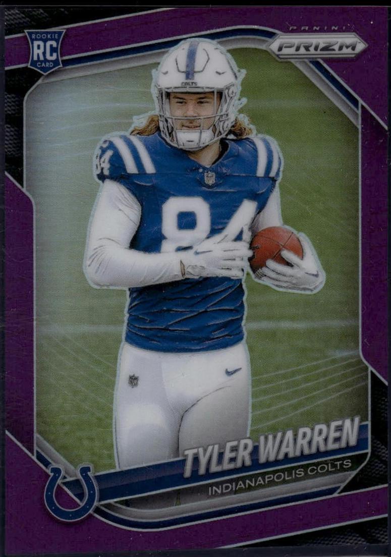 Tyler Warren [Purple] #339 Prices | 2025 Panini Prizm | Football Cards