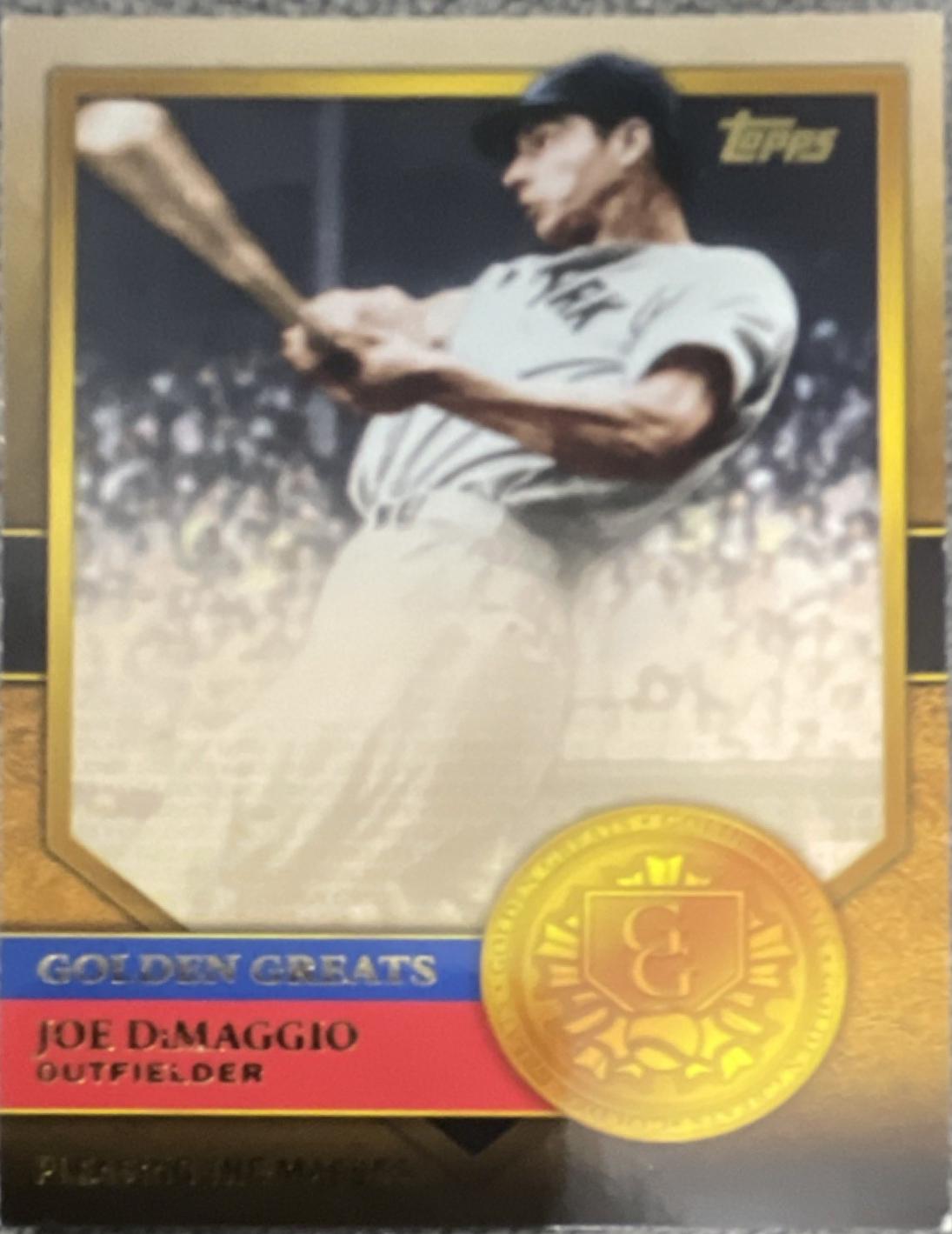 Joe DiMaggio #GG-24 2012 Topps Baseball Golden Greats