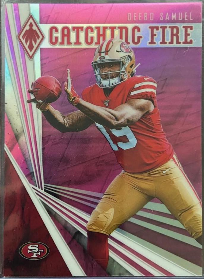 Deebo Samuel #5 Football Cards 2019 Panini Phoenix Catching Fire