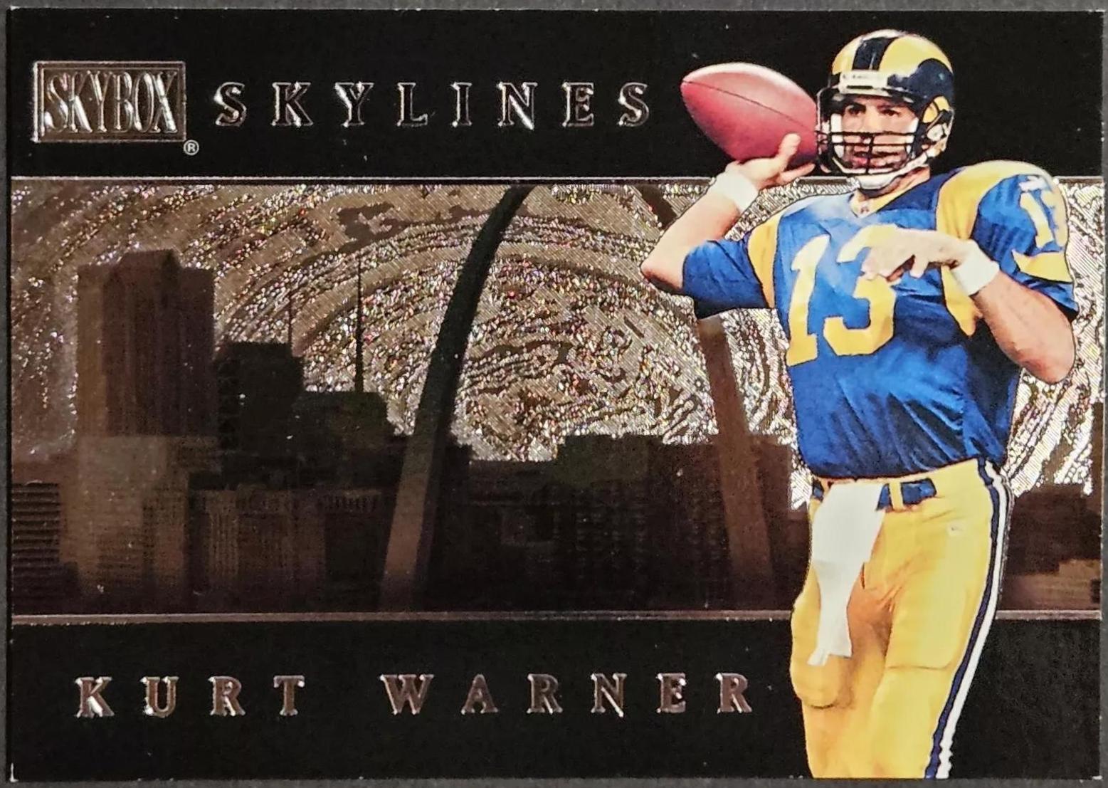 Kurt Warner #5 Football Cards 2000 Skybox Skylines
