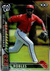 Victor Robles #BTP-23 Baseball Cards 2016 Bowman Scouts' Top 100 Prices
