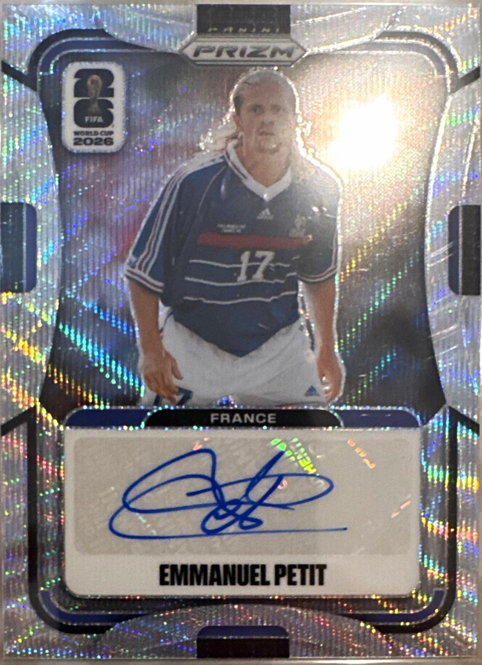 Emmanuel Petit #43 2026 Panini Prizm FIFA Signature