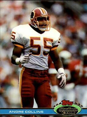 Andre Collins #4 Football Cards 1991 Stadium Club