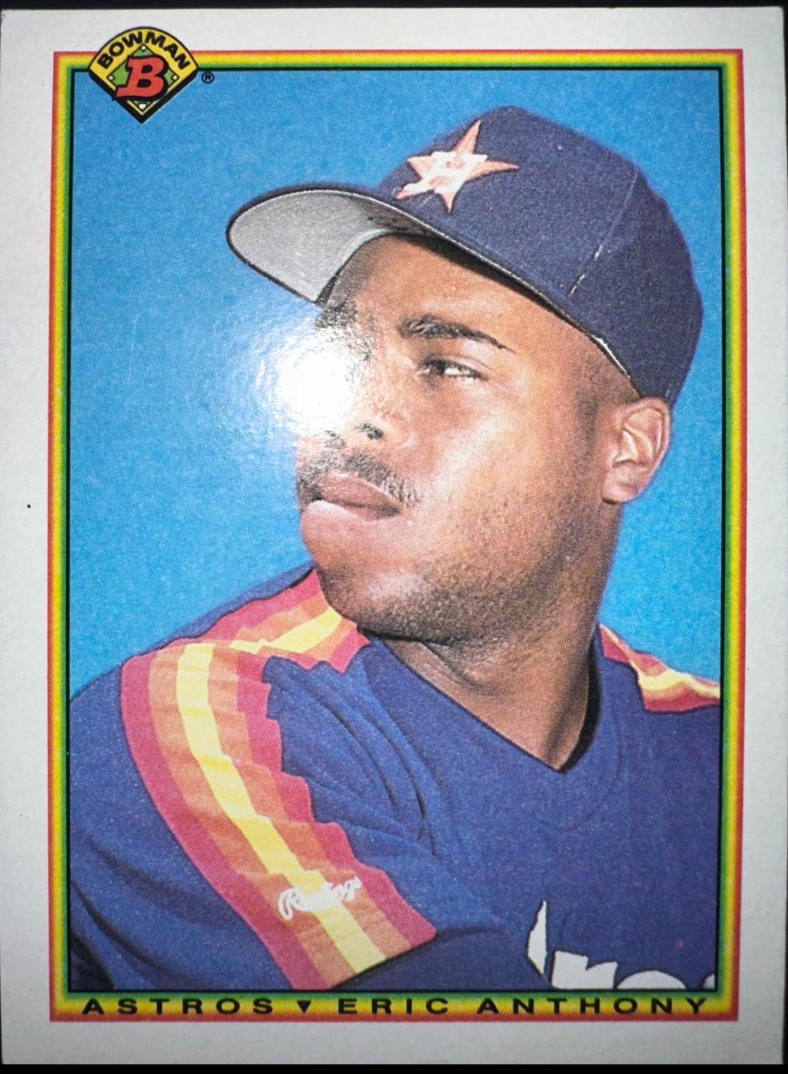 Eric Anthony #81 Baseball Cards 1990 Bowman