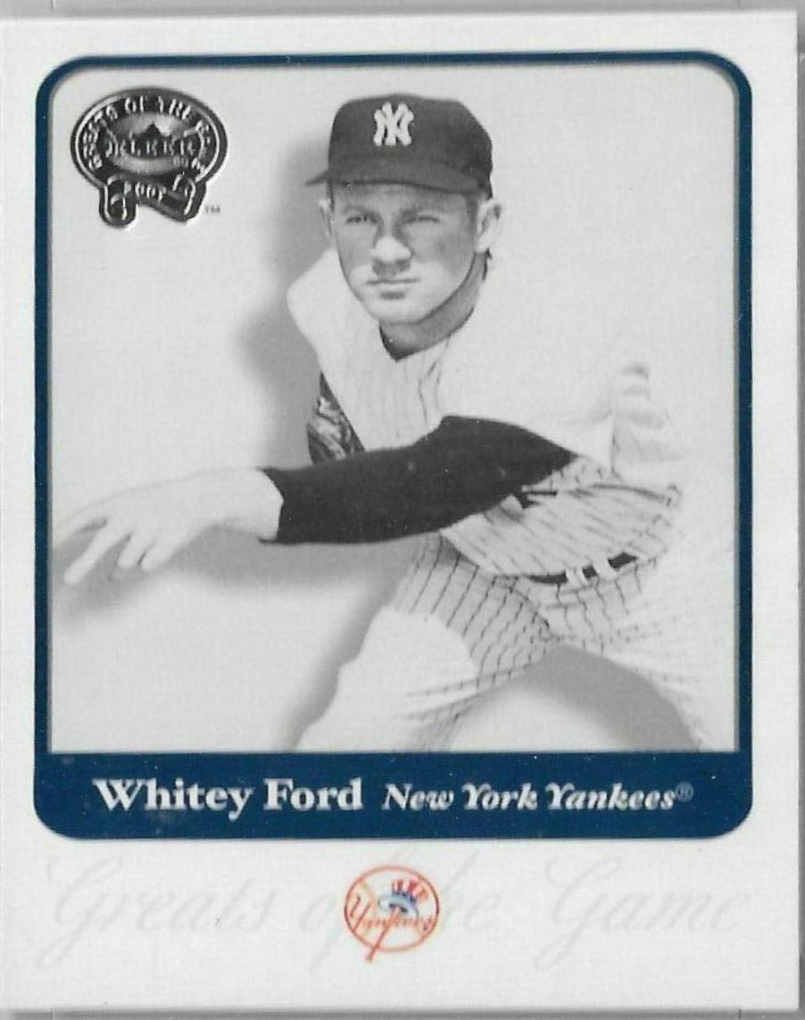 Whitey Ford #33 Baseball Cards 2001 Fleer Greats