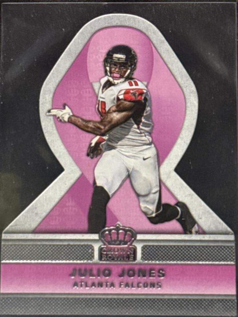 Julio Jones #PR15 Football Cards 2015 Panini Crown Royale Pink Ribbons Die Cut