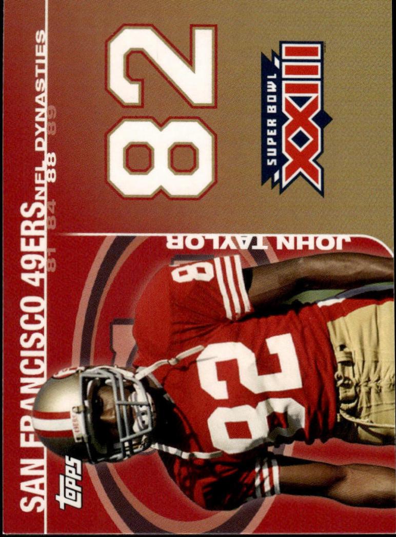 John Taylor #DYN-JT Football Cards 2008 Topps NFL Dynasties Tribute