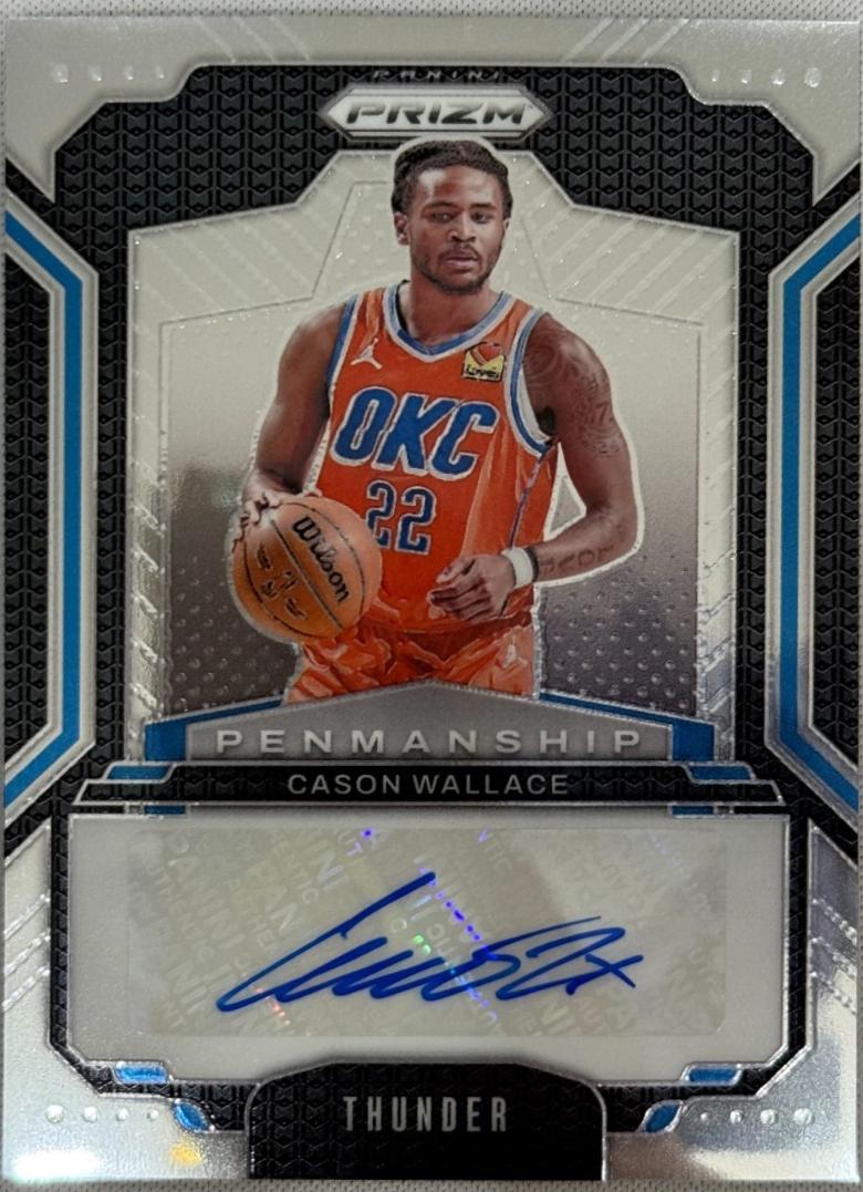 Cason Wallace #PNM-CWT Basketball Cards 2024 Panini Prizm Penmanship