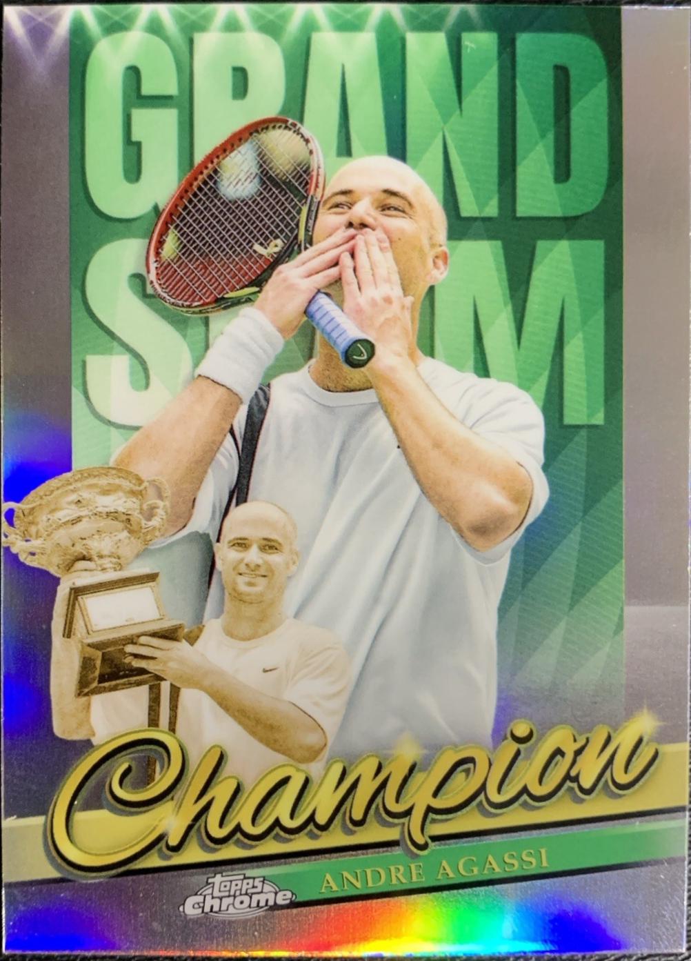 Andre Agassi #GSC-AA Tennis Cards 2024 Topps Chrome Grand Slam Champions