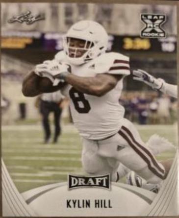 Kylin Hill #17 Football Cards 2021 Leaf Draft