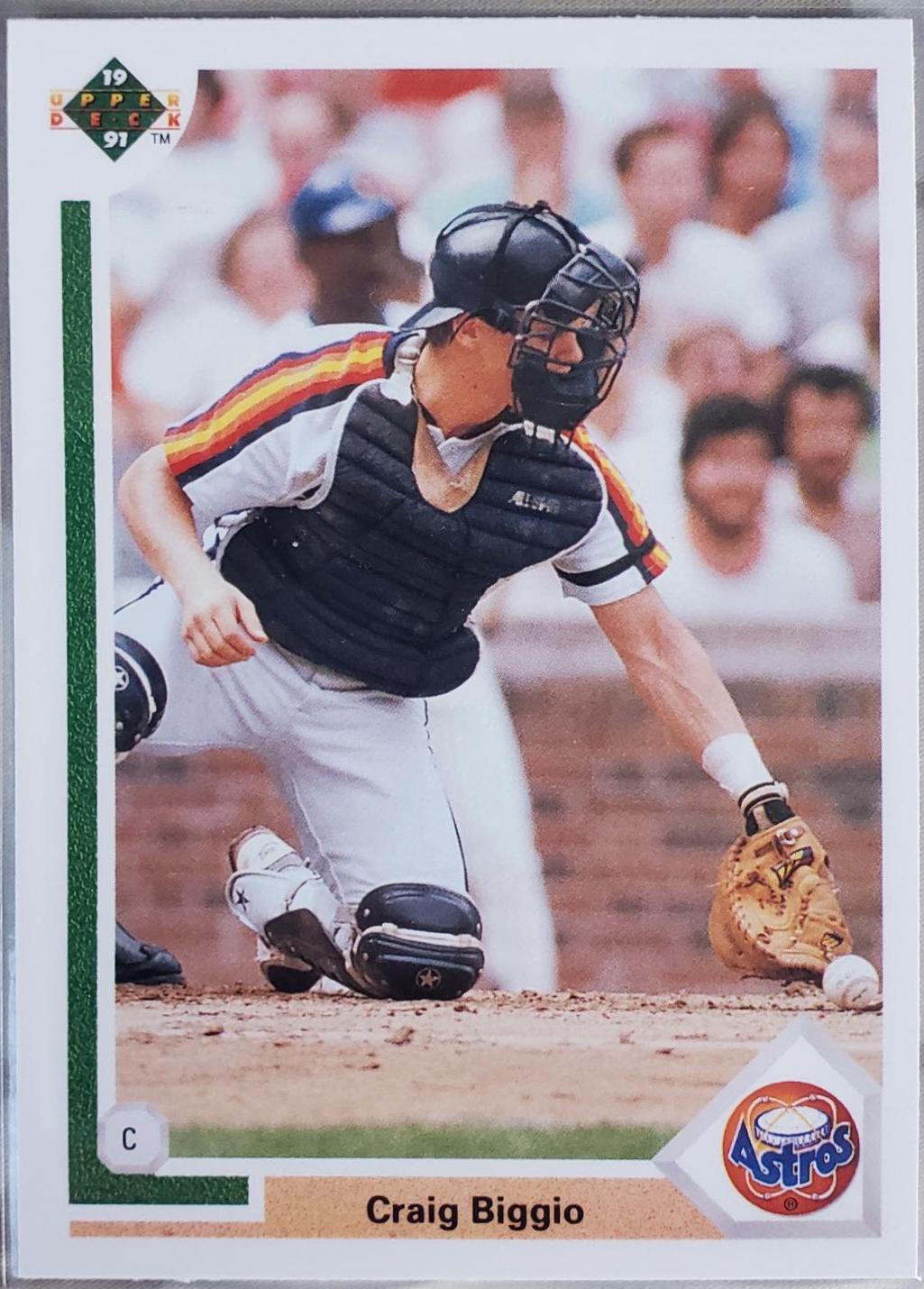 Craig Biggio #158 Baseball Cards 1991 Upper Deck