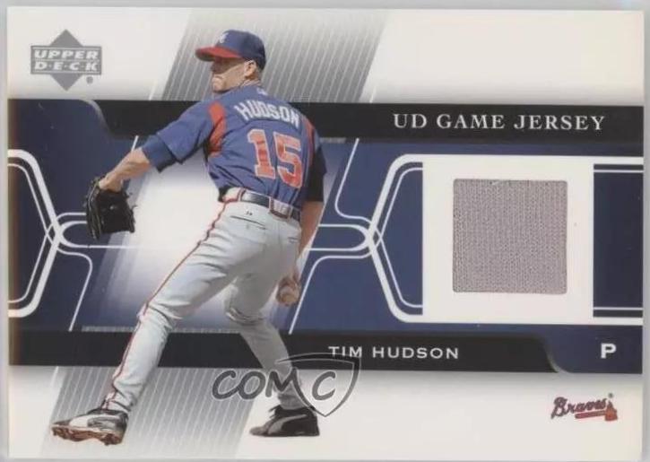 Tim Hudson #GJ-TH Baseball Cards 2005 Upper Deck Game Jersey