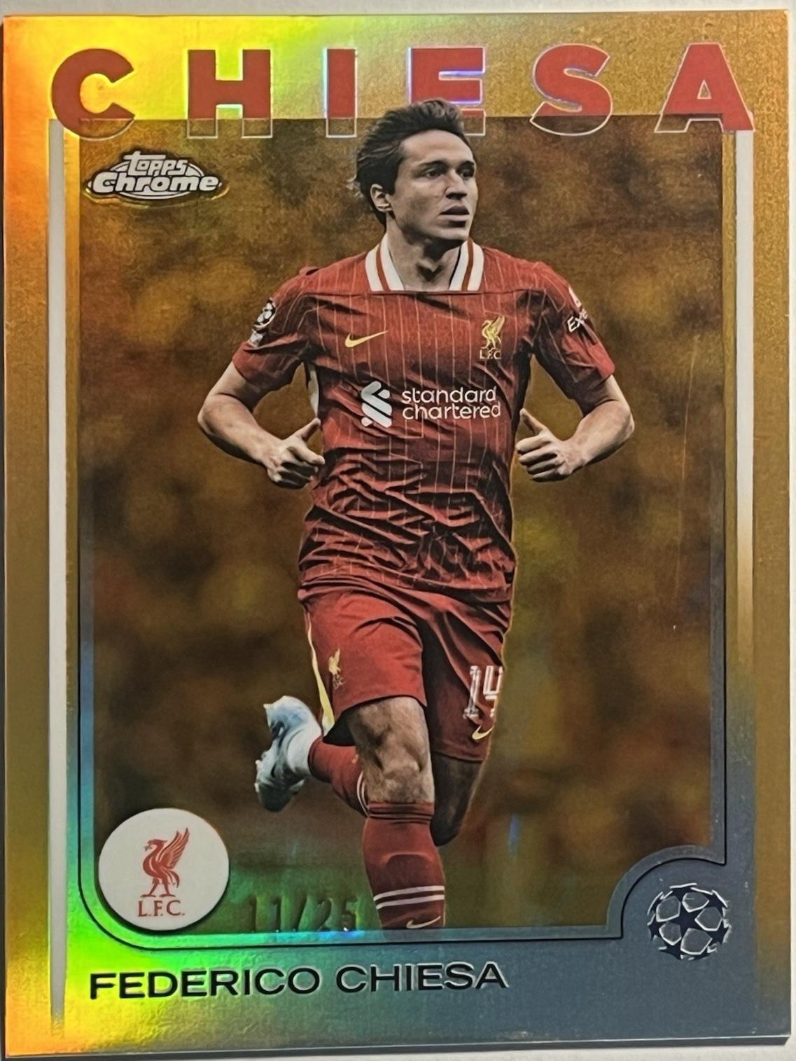 Federico Chiesa #124 2024 Topps Chrome UEFA